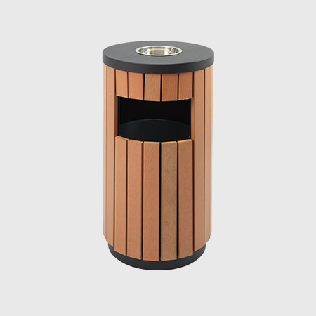 ZX-GM101钢木垃圾桶